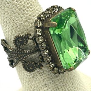 Sorrelli Crystal Emerald Cut Band Ring